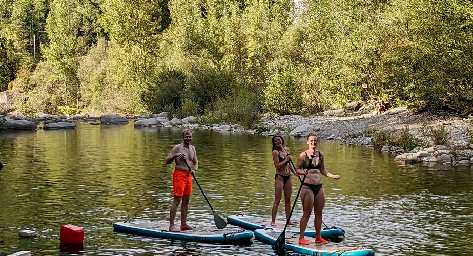 Suppen of yoga bij het adventure park